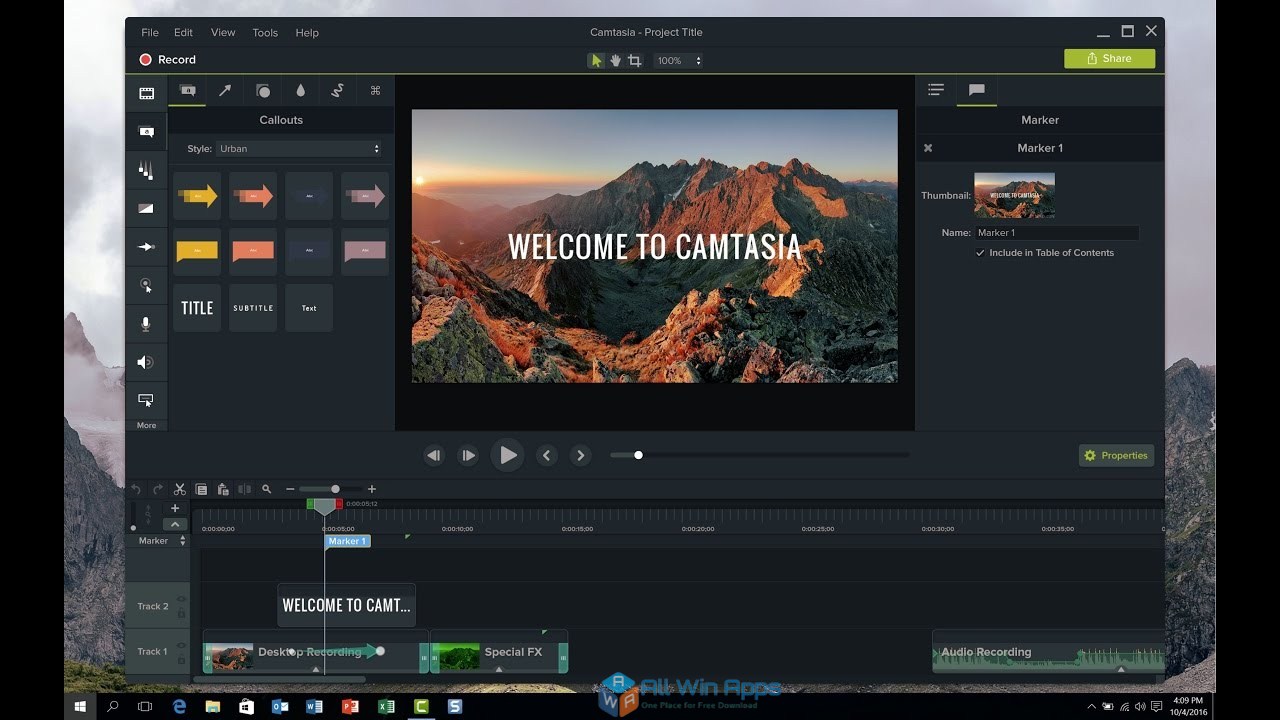 TechSmith Camtasia Studio 9 Free Download offline installer