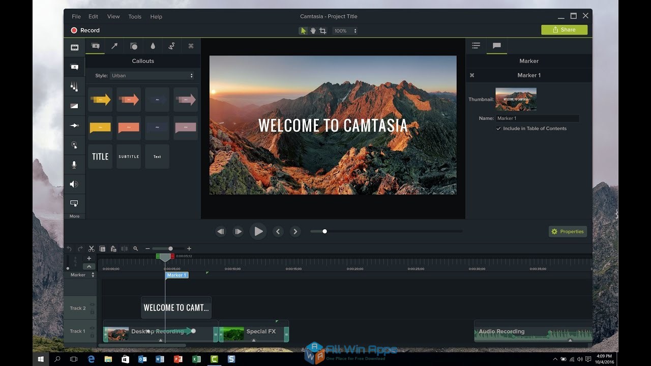 camtasia studio 7 free download for windows 7 32 bit