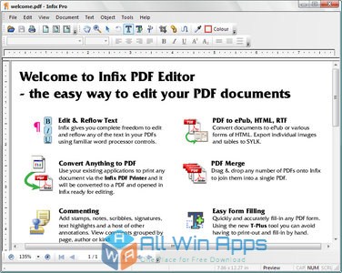 Infix PDF Editor Pro 7 Free Download latest version