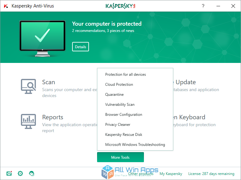 Kaspersky Anti-Virus 2018 Standalone Setup Free Download