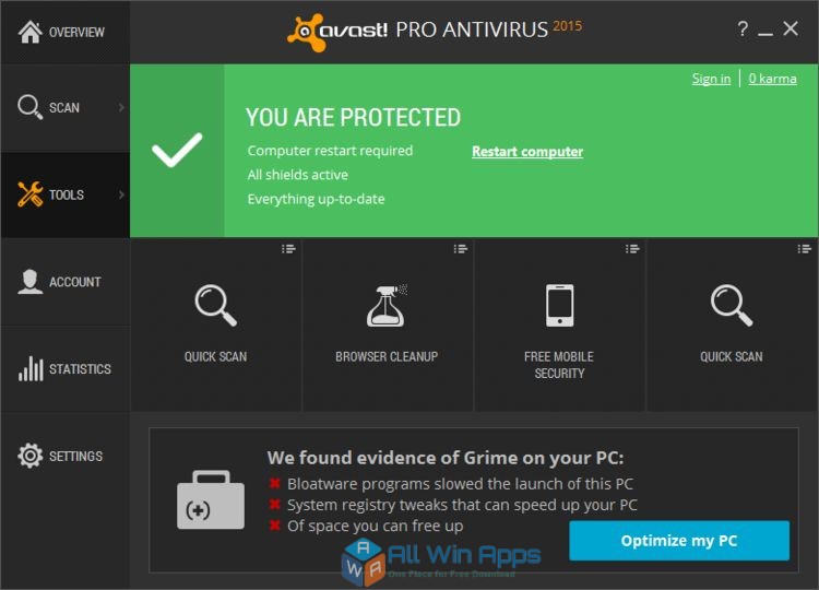 AVAST Free Antivirus Download - All Win Apps