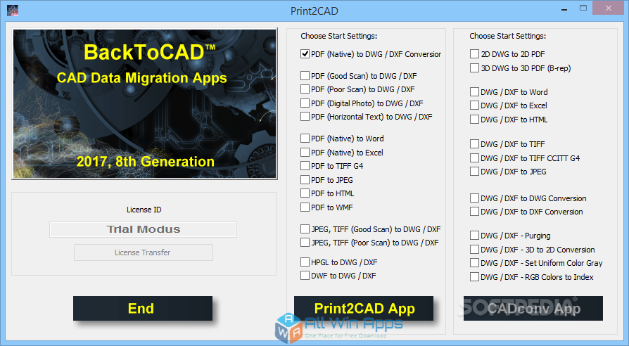 Print2CAD 2018 Free Download for Windows PC