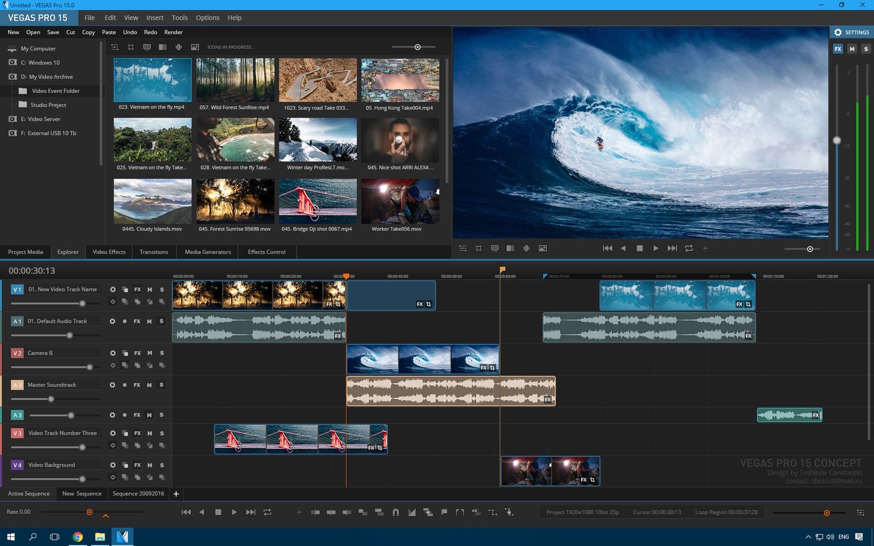 sony vegas pro video editing software free download