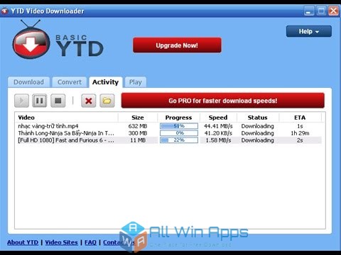 YTD Video Downloader 2018 Free Download - All Win Apps