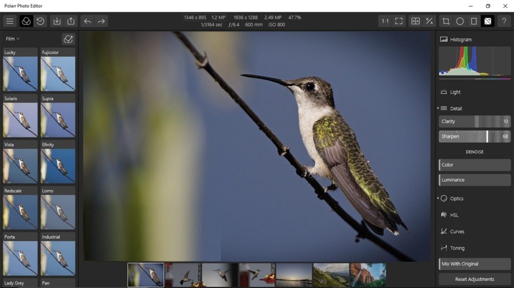 Polarr Photo Editor gets a Windows 7+ desktop release